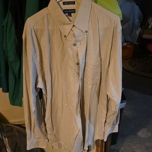 John Ashford Light Tan Button-Up Shirt Jacket